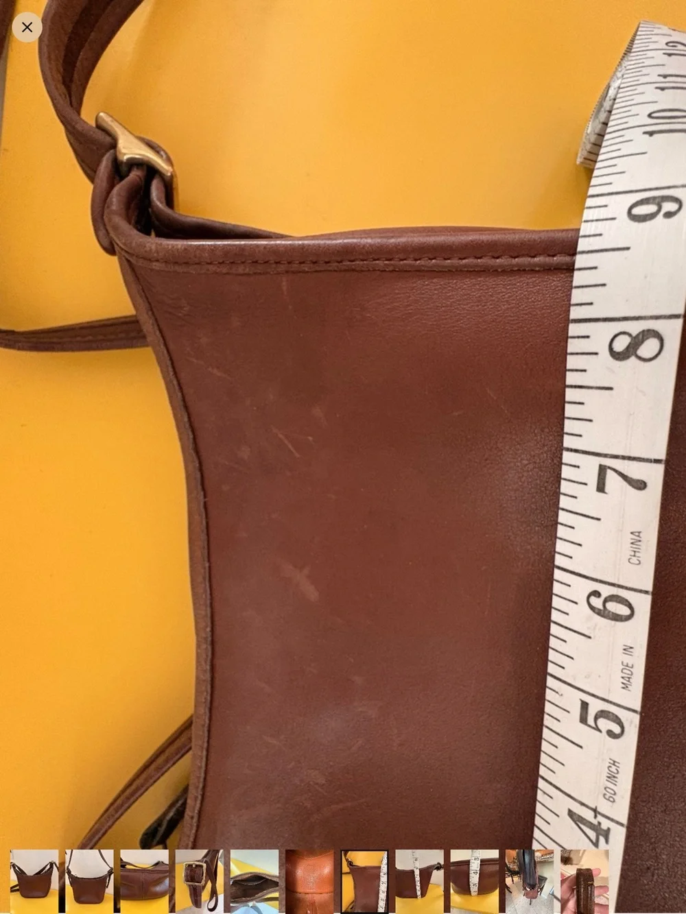 Vintage Coach Janice Leather Crossbody Bag
